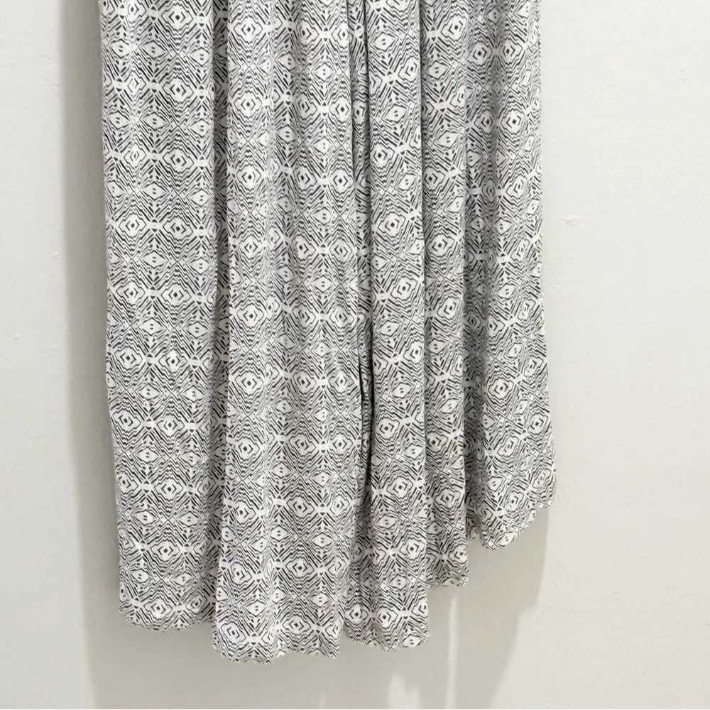 ANTHROPOLOGIE MAEVE Women’s Ivory Black Geometric Print One Shoulder Jumpsuit XS - Picture 5 of 8